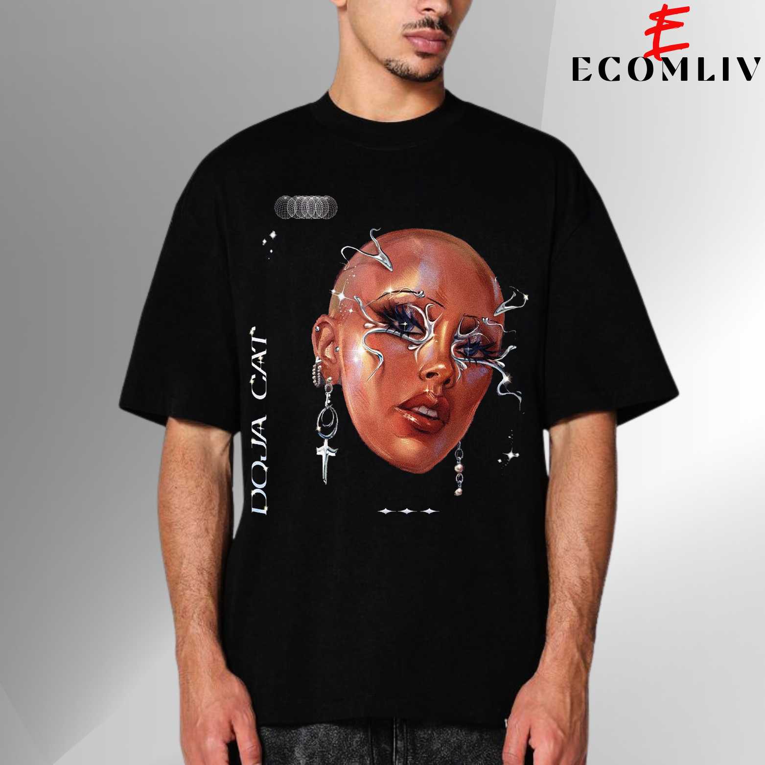 Doja Cat Face Streetwear Tee, Pop Music T Shirt